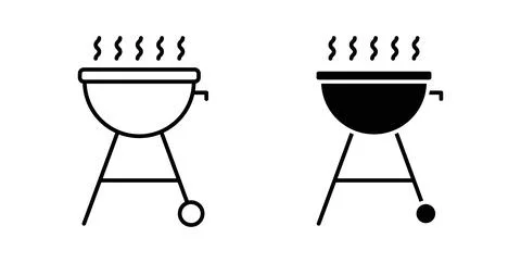 Grill icon vector art Illustrations Stock Illustration