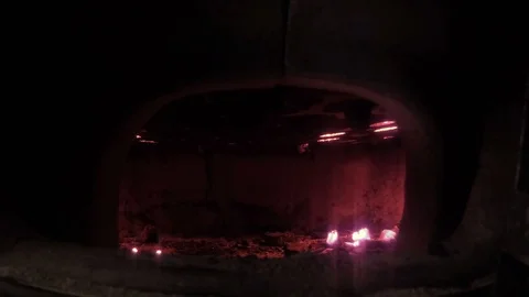 As the grill inflames, time lapse 29,97fps Stock Footage 74003341