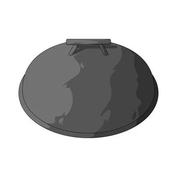 Grill lid illustration Stock Illustration
