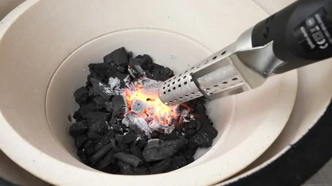 Grill Lighter doing its job Stock Footage 249973725