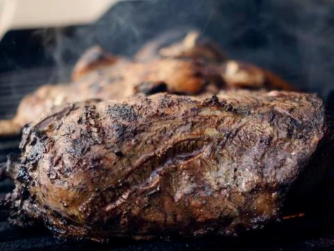 Grill meat BBQ Foto stock