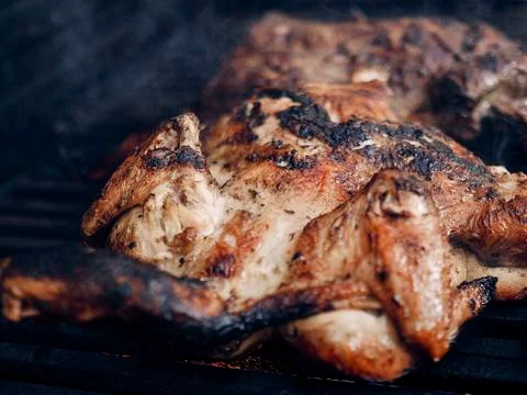 Grill meat BBQ Foto stock