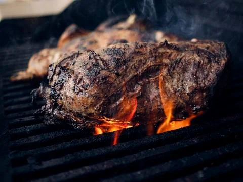 Grill meat BBQ Stock Photos