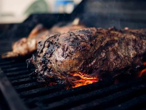 Grill meat BBQ Stock Photos