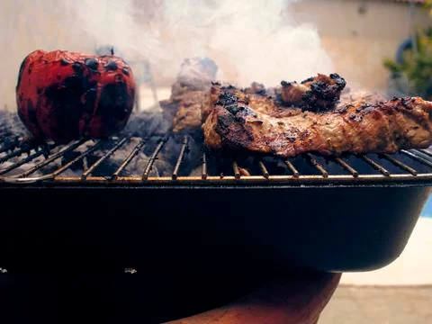 Grill meat BBQ Stock Photos