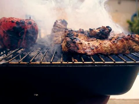 Grill meat BBQ Stock Photos