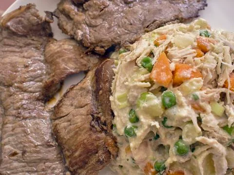 Grill meat BBQ Foto stock