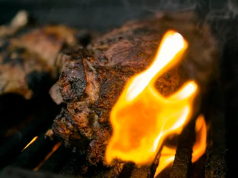 Grill meat BBQ Stock Photos