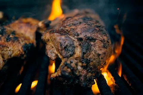 Grill meat BBQ Stock Photos