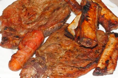 Grill meat Stock Photos