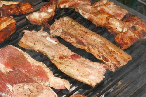 Grill meat Foto stock