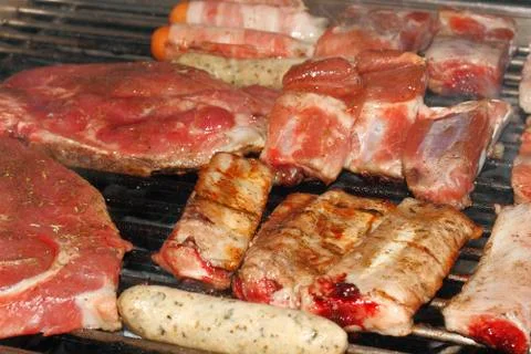 Grill meat Foto stock