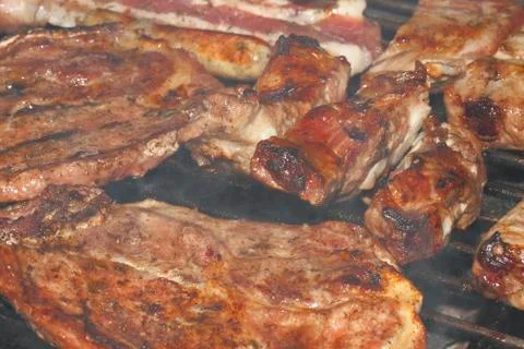 Grill meat Stock Photos