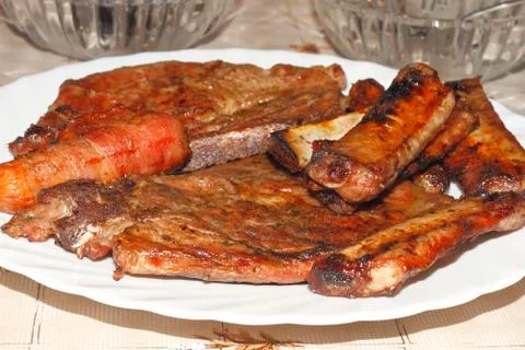 Grill meat Stock Photos