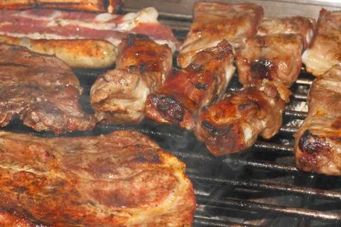 Grill meat Stock Photos