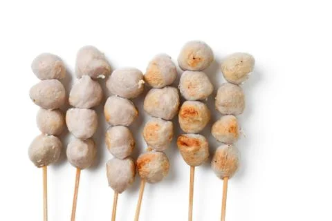 Grill meatballs Stock Photos