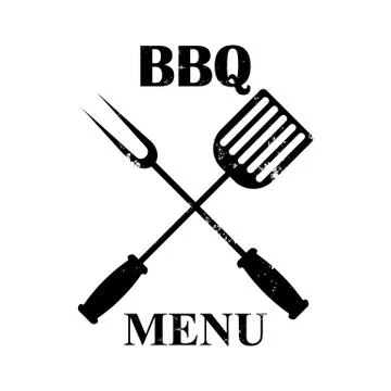 Grill menu isolated Stock Illustration
