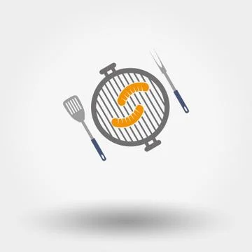 Grill menu symbol. Stock Illustration