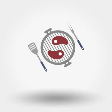 Grill menu symbol. Stock Illustration