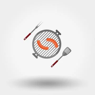 Grill menu symbol Stock Illustration