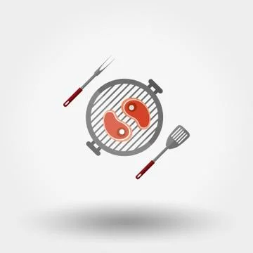 Grill menu symbol Stock Illustration