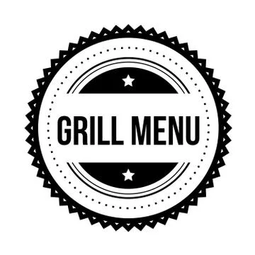 Grill menu vintage stamp vector Stock-Illustration