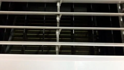 Grill moving of Air Conditioner from top to bottom Stock Footage 278661843