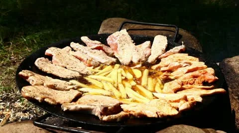 Grill party Stock Footage 8992343