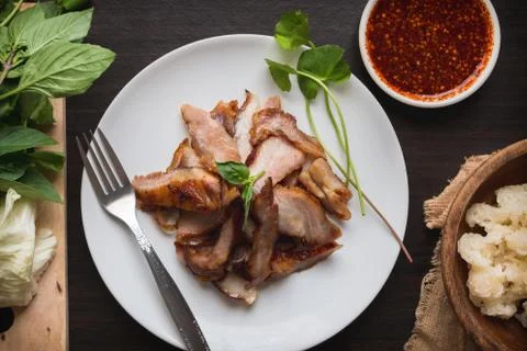 Grill pork Stock Photos