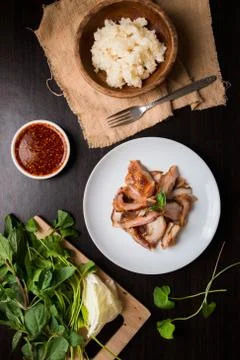 Grill pork Stock Photos