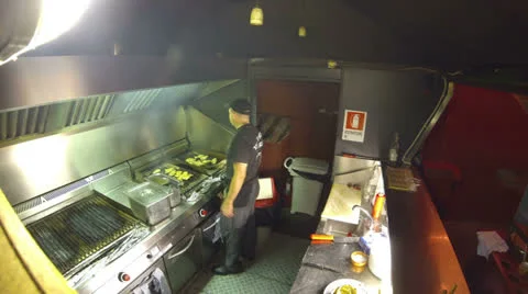 GRILL RESTURANT TIME LAPSE 4K Stock Footage 25928506