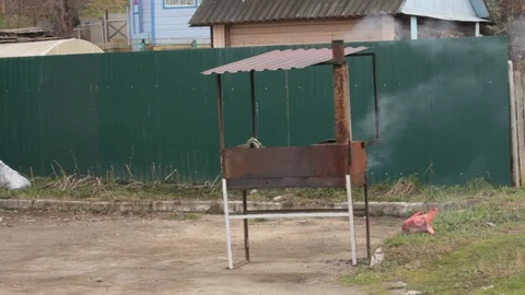 Grill by the road Stock Footage 97716519