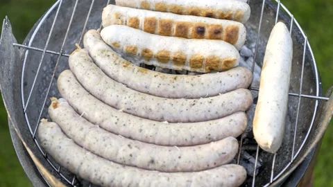 Grill sausages. Vidéo 160148656