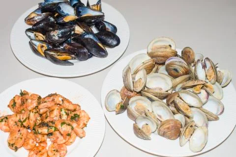 Grill seafood 스톡 사진