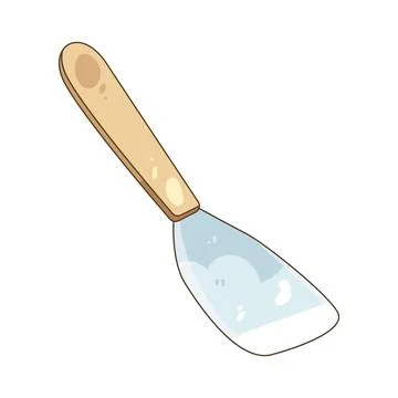Grill spatula Stock Illustration