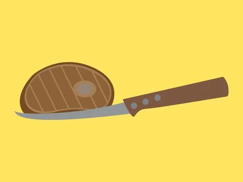 Grill steak Stock Illustration