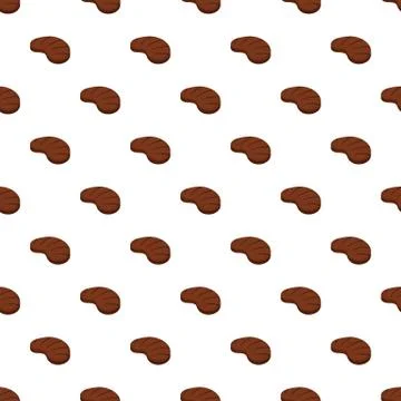 Grill steak pattern seamless Stock Illustration