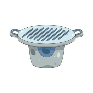 Grill stove Stock Illustration