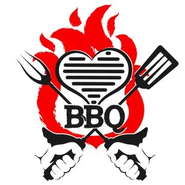 Grill symbol design Stock Illustration