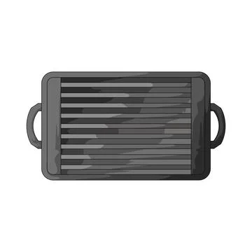 Grill tray illustration Stock Illustration