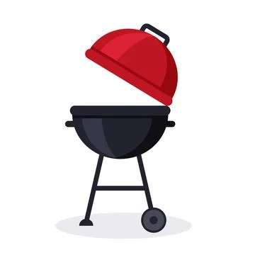 Grill vector illustration isolated on white background. Stock Illustration