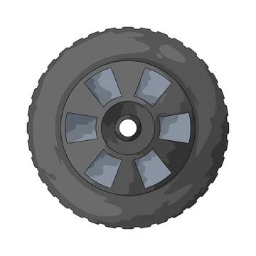 Grill wheel illustration Stock Illustration