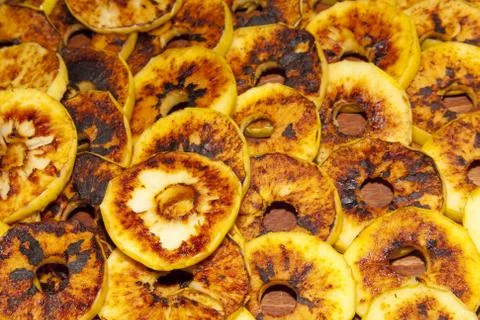 Grilled Apples Foto stock