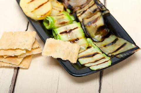 Grilled assorted vegetables Foto stock
