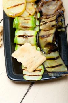Grilled assorted vegetables Stock Photos