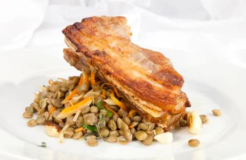 Grilled bacon Stock Photos