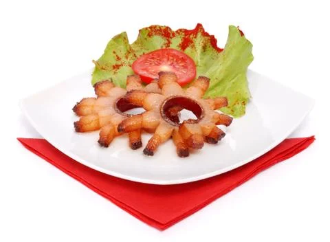 Grilled bacon 스톡 사진