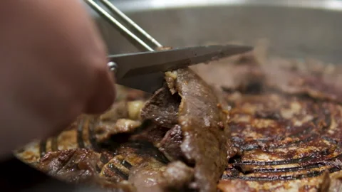 Grilled bacon strips capture essence of sizzling goodness, ready to be devoured Stock Footage 302093741