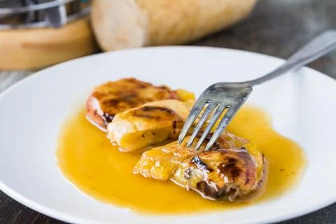 Grilled bananas Stock Photos