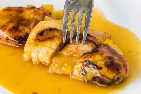 Grilled bananas Stock Photos